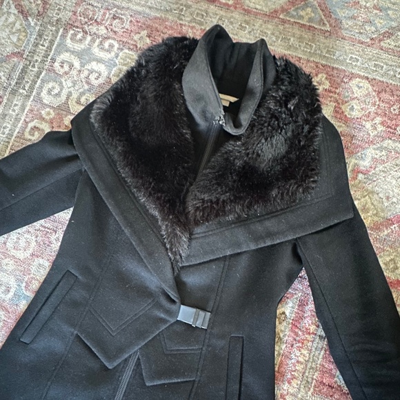 Soia and Kyo Black Wool Coat Size Small - Picture 1 of 4